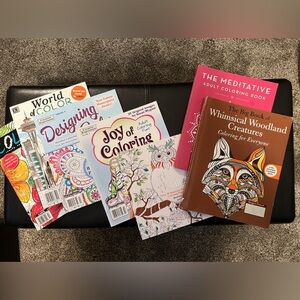 ADULT COLORING BOOKS LOT, Great Condition